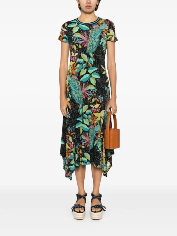 Johnny Was Janie Midi Dress - Black