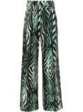 Just Cavalli abstract-print trousers - Green