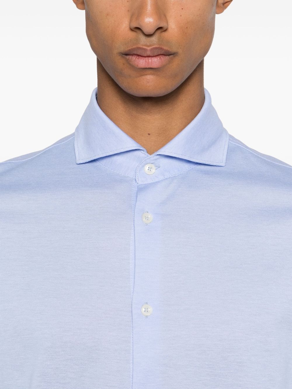 Boggi Milano pique-weave shirt Men