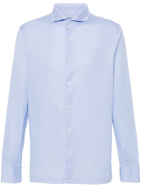 Boggi Milano pique-weave shirt Men