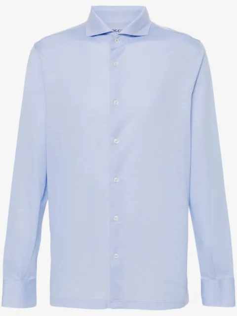 Boggi Milano piqué-weave shirt
