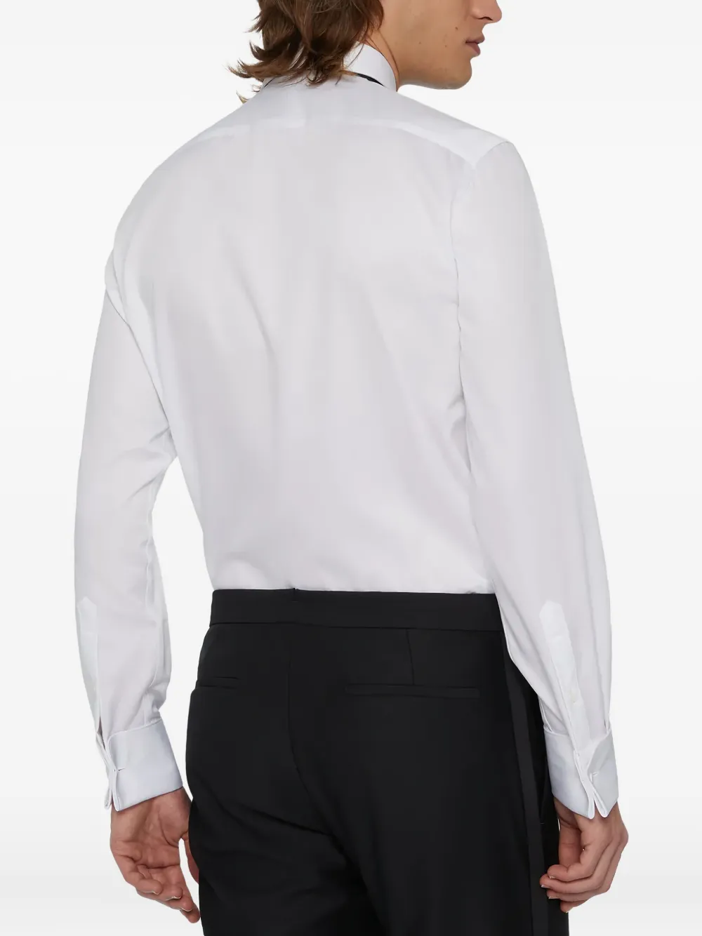 Boggi Milano Katoenen overhemd Wit