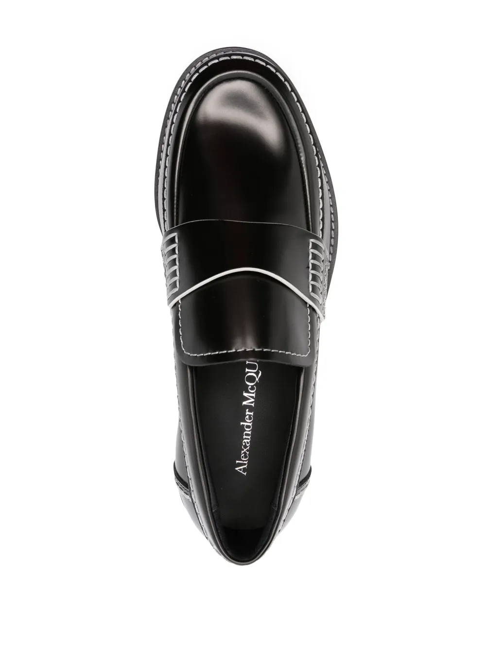 Alexander McQueen leather loafers Brown