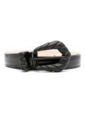 IRO patent leather belt - Black