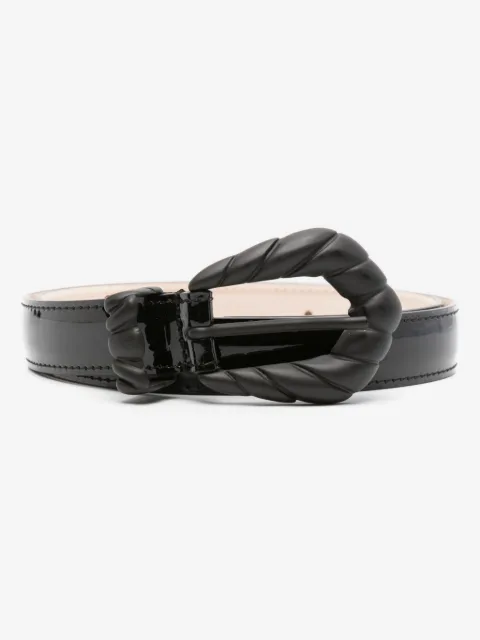 IRO patent leather belt