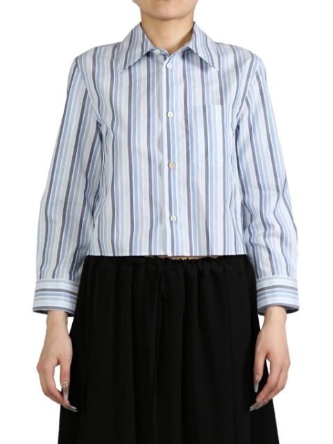 Marni striped cropped shirt Women