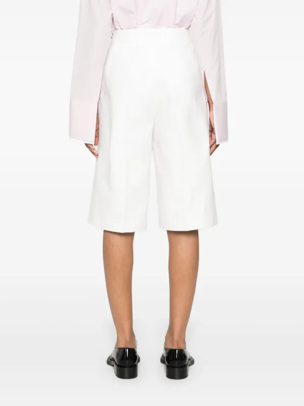 Jil Sander high-waist Bermuda Shorts | White | FARFETCH AZ
