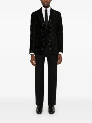 エトロ　ウールジャケット ETRO 美品▽ETRO エトロ ウール リネン 裏地ペイズリー ロゴ入り