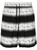 AMIRI Wave Baja striped shorts - Black