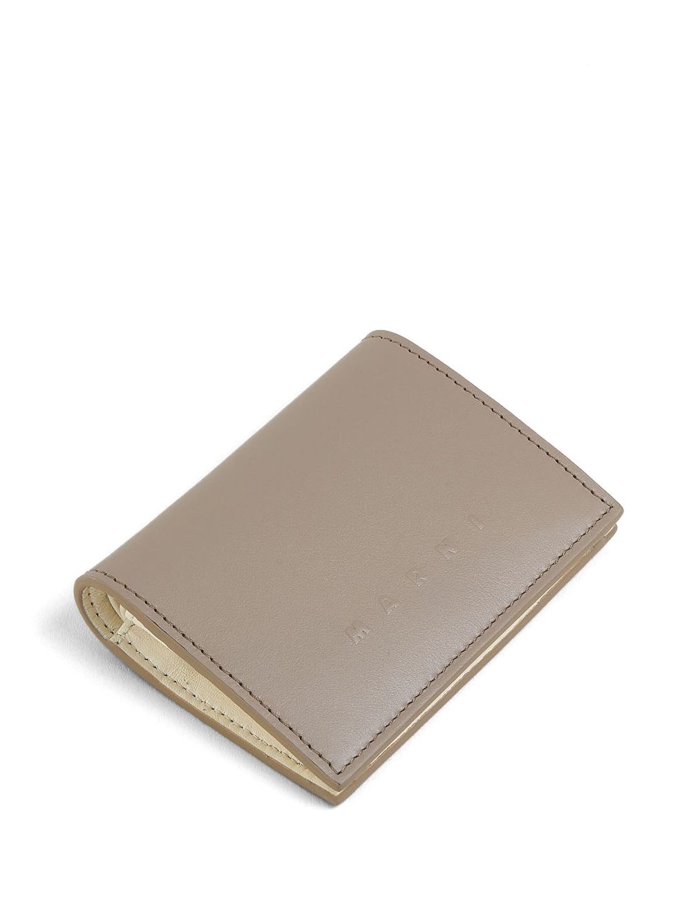 Marni logo-embossed leather wallet Men