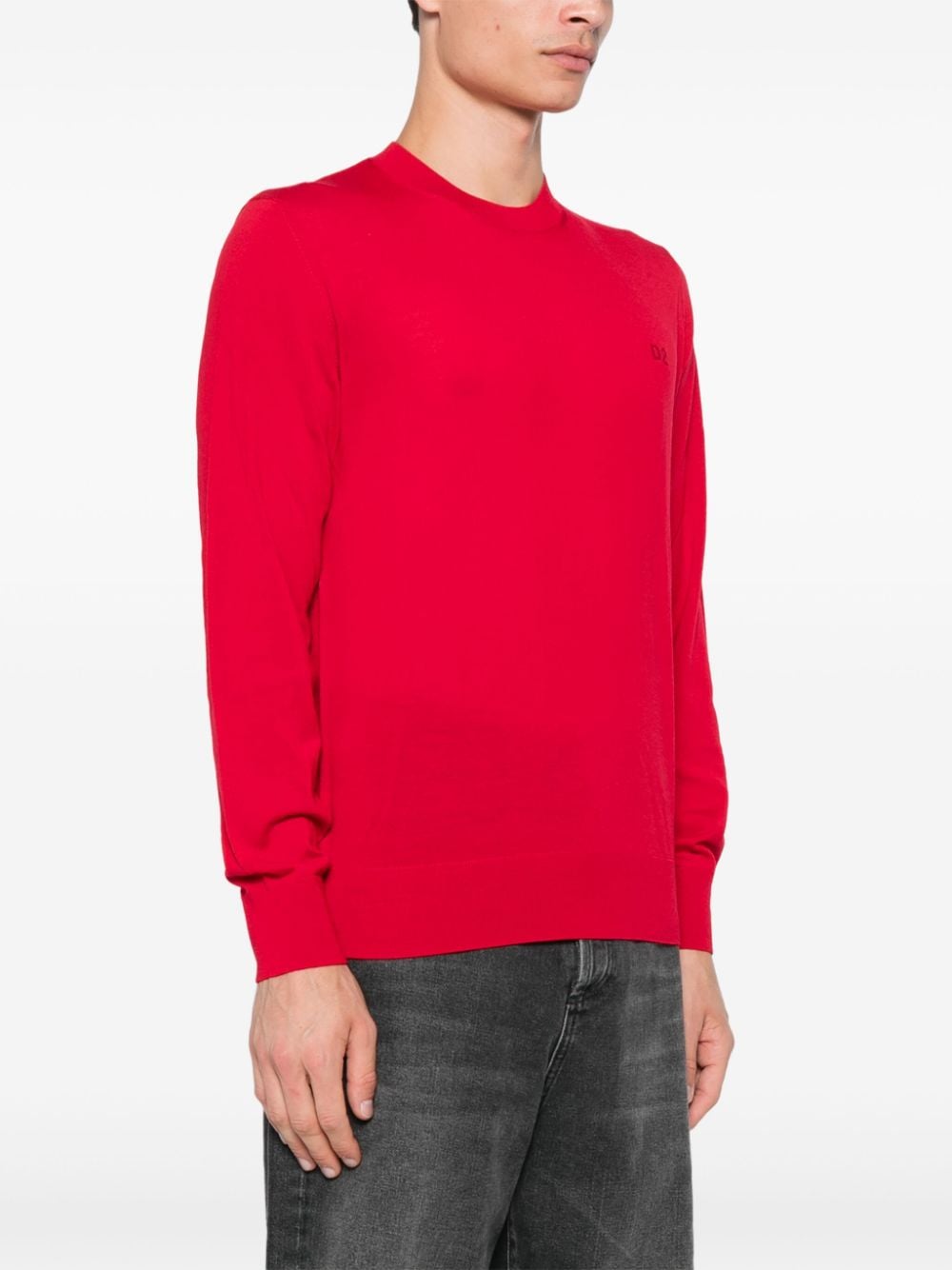 Shop Dsquared2 Logo-embroidery Jumper In Red