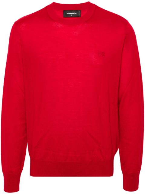 DSQUARED2 logo-embroidery jumper Men