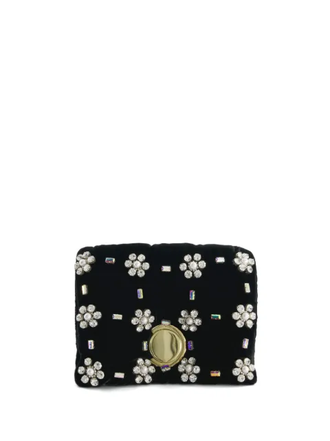 Giambattista Valli Airbag velvet clutch bag