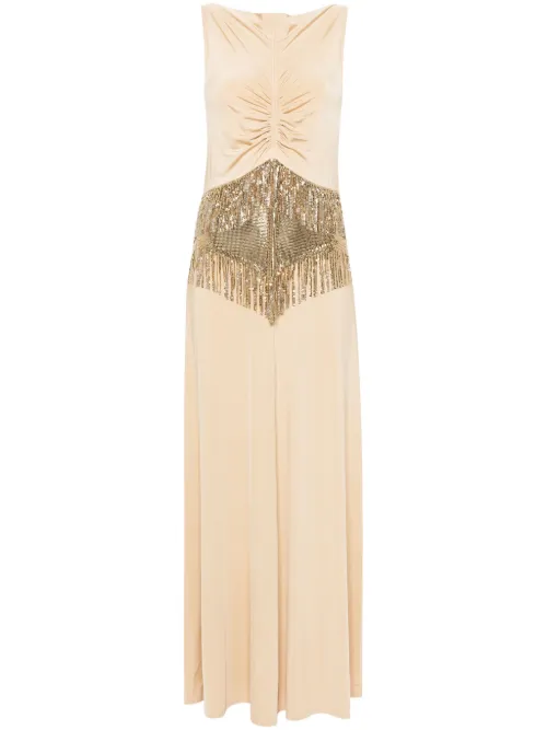 Robe longue en maille métallique - Rabanne - Modalova