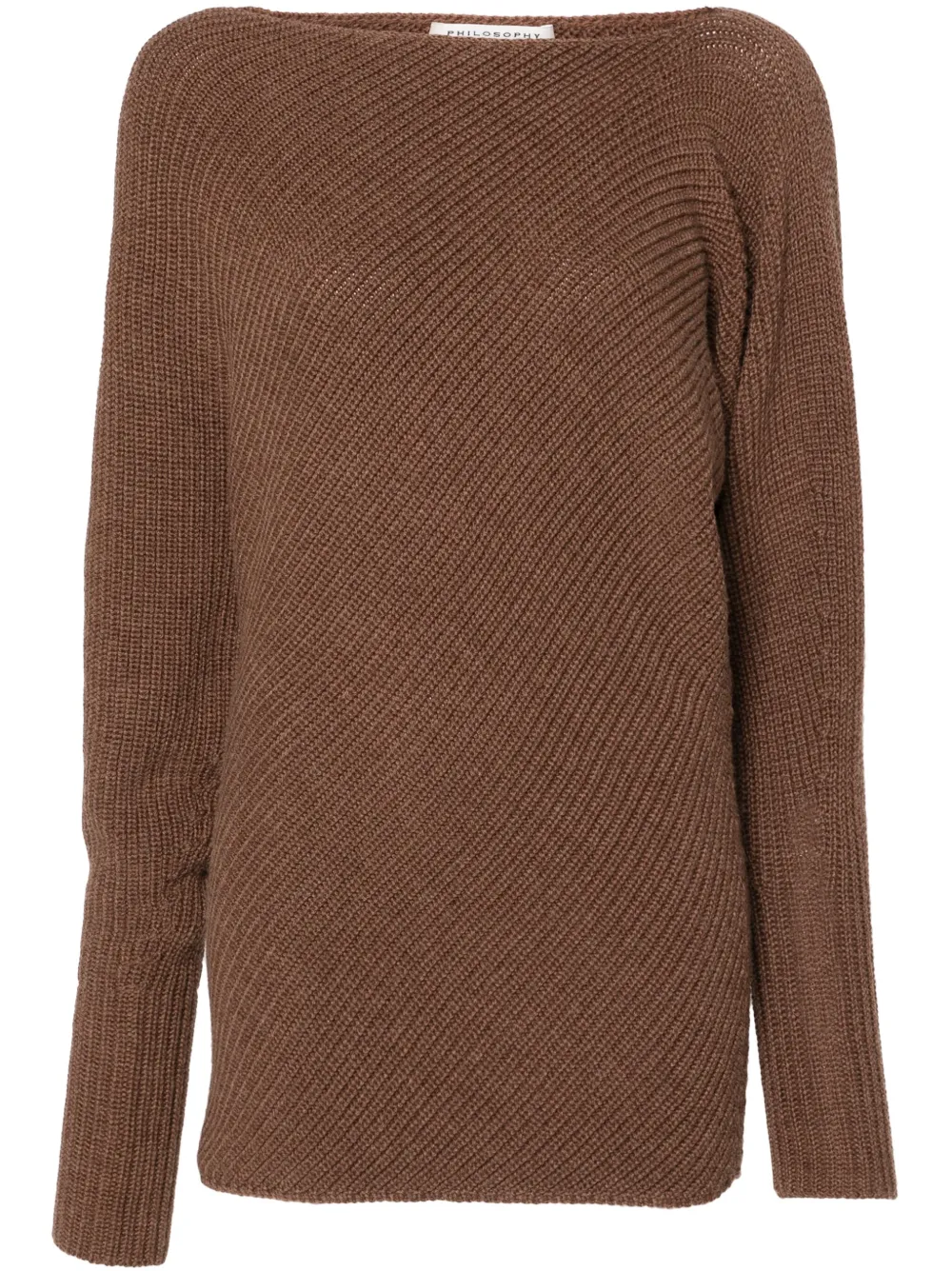 Philosophy Di Lorenzo Serafini Gebreide sweater Bruin