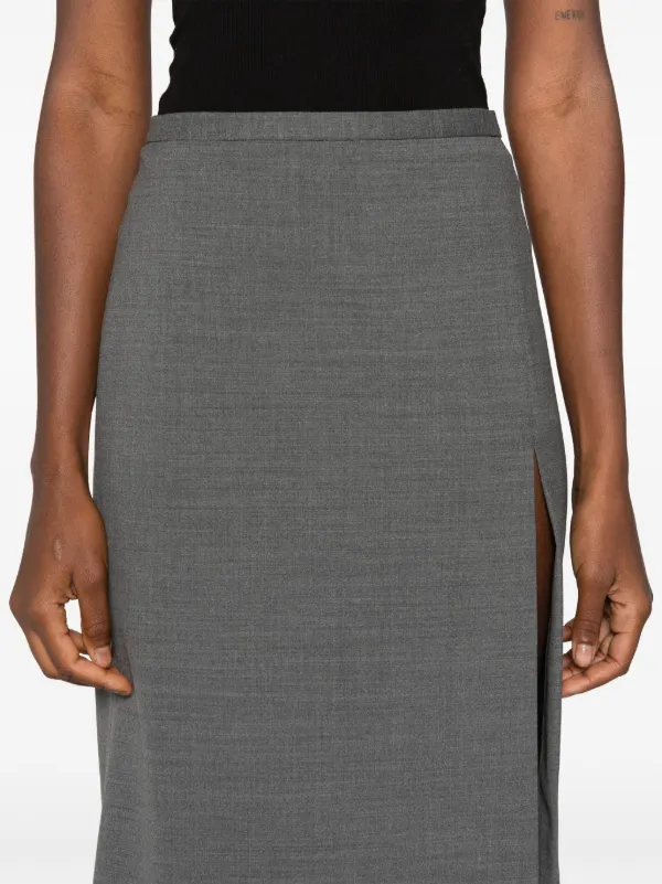 スカート PHILOSOPHY DI LORENZO SERAFINI Woman Skirt Grey 24213622_54351301_600.jpg