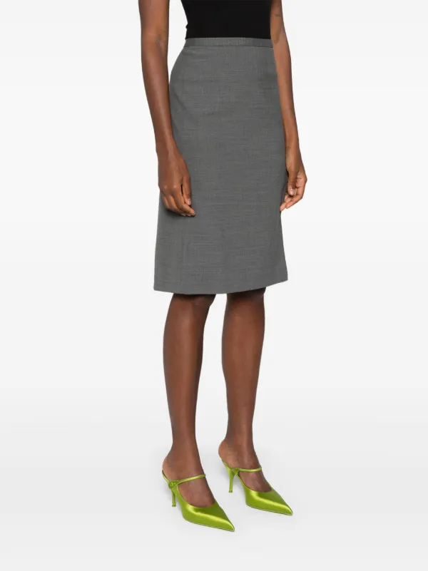 スカート PHILOSOPHY DI LORENZO SERAFINI Woman Skirt Grey Philosophy Di Lorenzo Serafini Mélange Skirt | Grey