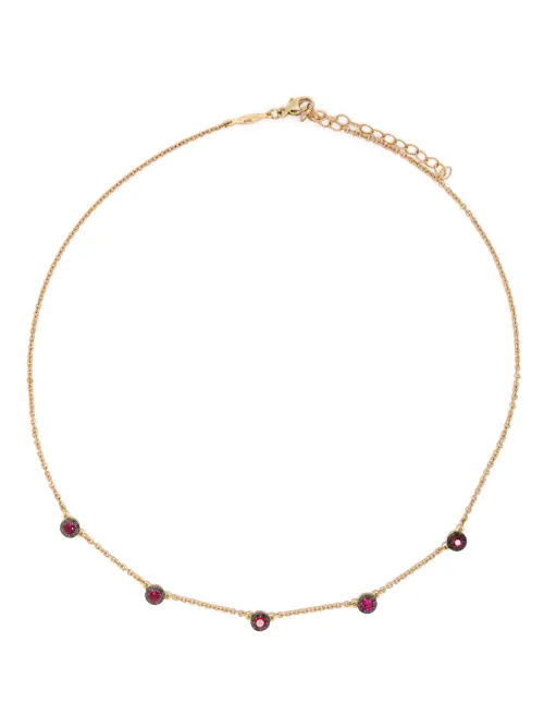 Collier Sophia en 14ct serti de rubis - Jacquie Aiche - Modalova