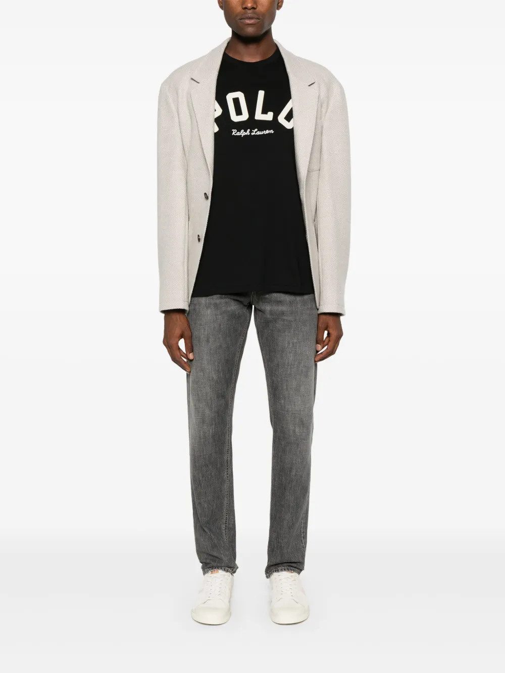 Polo Ralph Lauren logo-appliqué T-shirt - Zwart