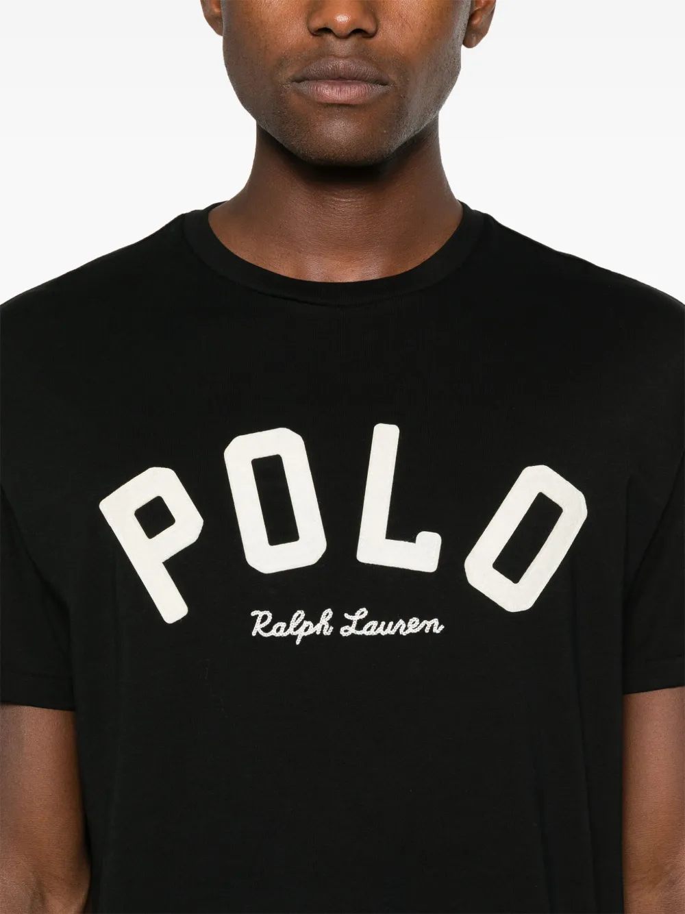 Polo Ralph Lauren T-shirt met logo-applicatie Zwart