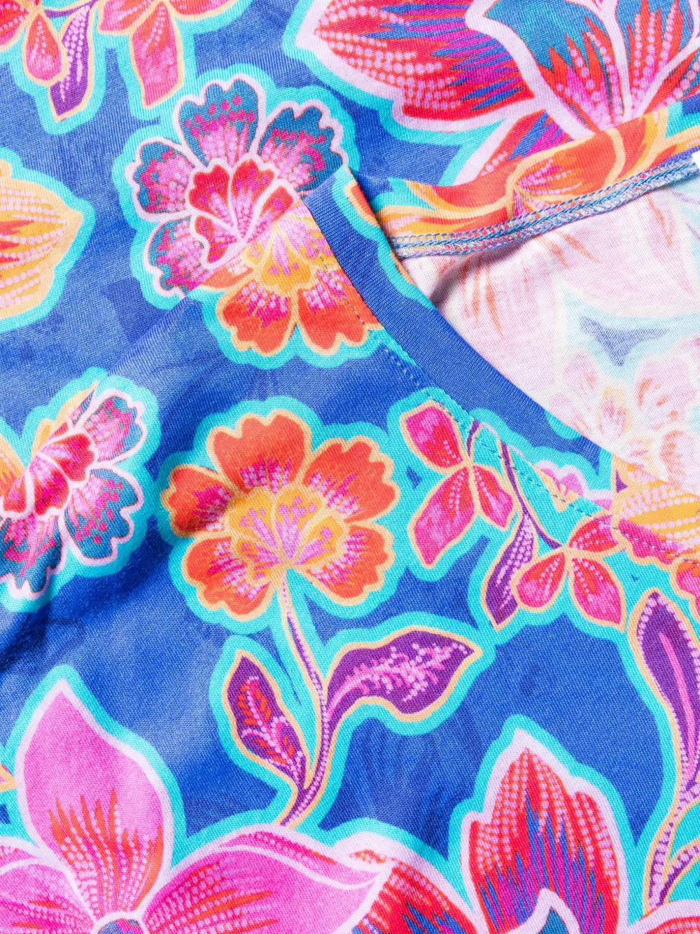 Johnny Was The Bobbie Crop Pyjama Set In Blue
