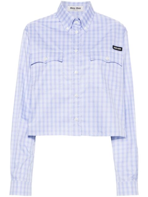 Miu Miu checked shirt Women