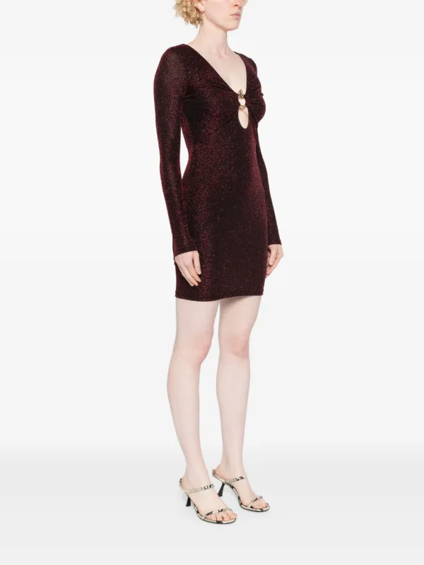 Just Cavalli snake-detail Mini Dress | Black | FARFETCH