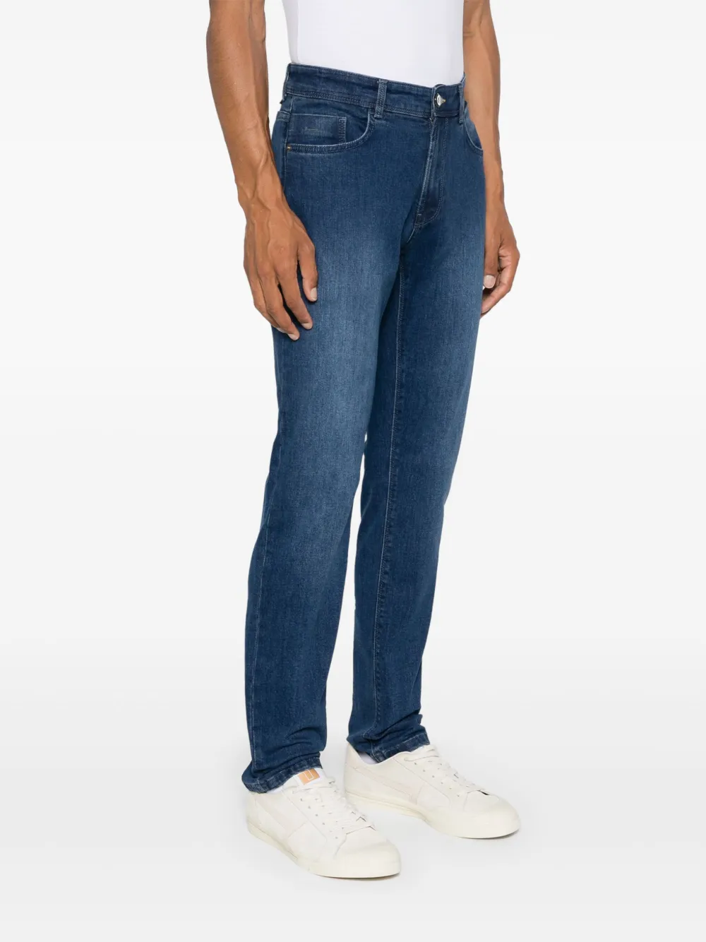 Boggi Milano Mid waist jeans Blauw