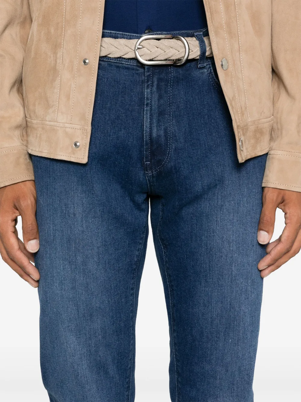 Boggi Milano Mid waist jeans Blauw