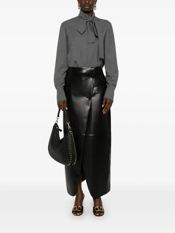 Valentino Garavani ウール ブラウス | グレー | FARFETCH JP