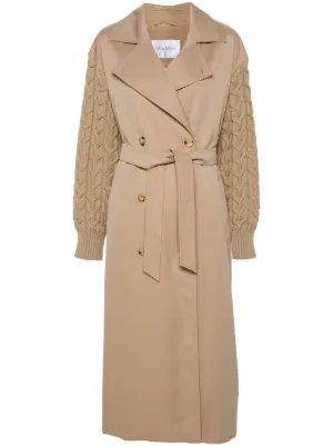 Max Mara Sacco ダブルブレスト トレンチコート | ニュートラル