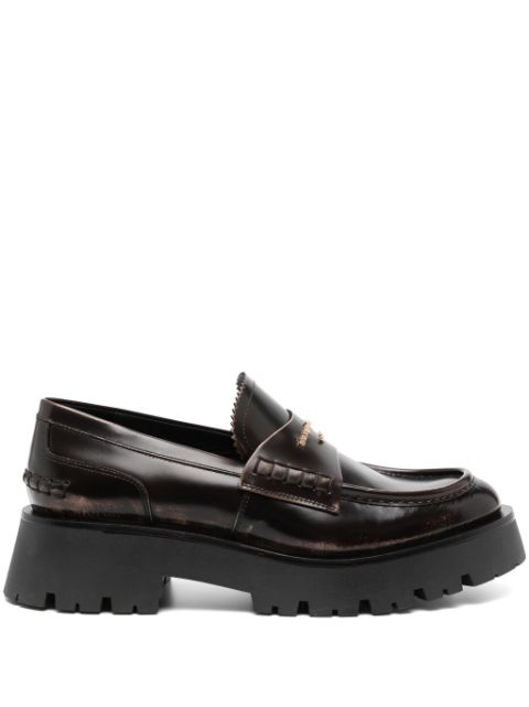 Alexander Wang Carter 45mm mid-heel leather loafers Women