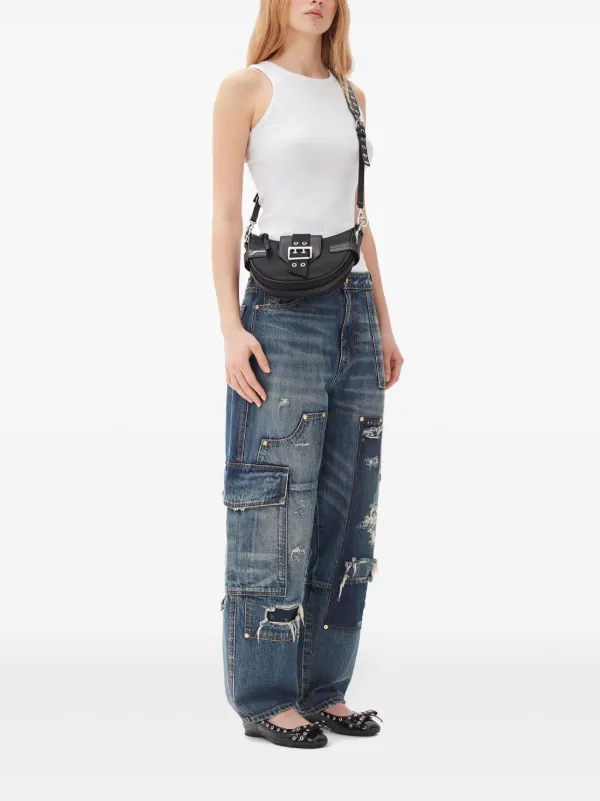 GANNI Bucky ショルダーバッグ S | ブラック | FARFETCH JP