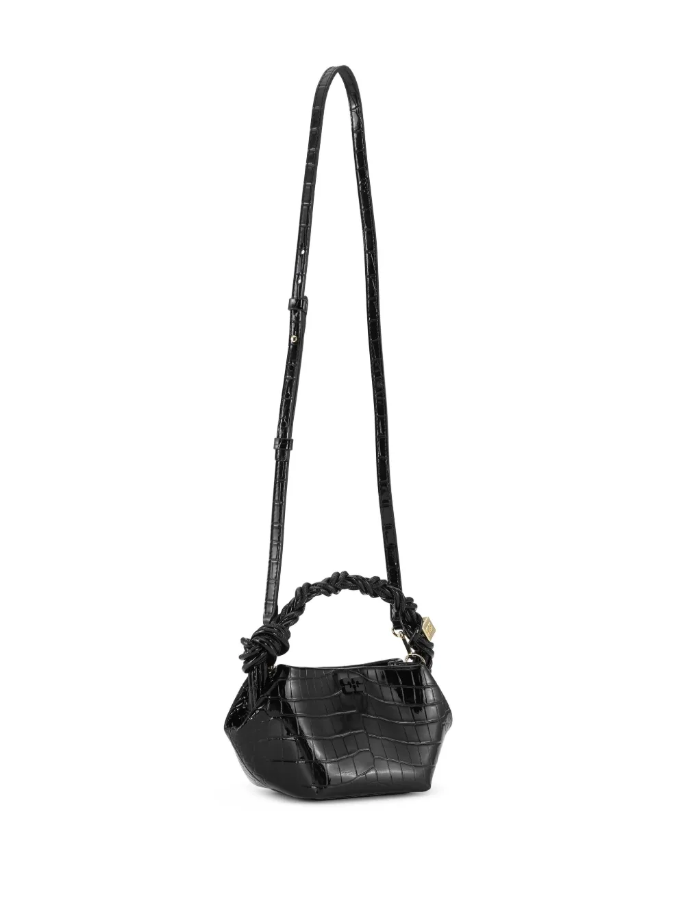How to find GANNI mini Bou croc-embossed leather tote bag Women