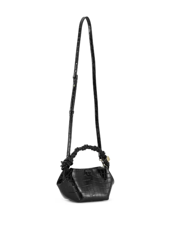 Ganni leather tote bag online