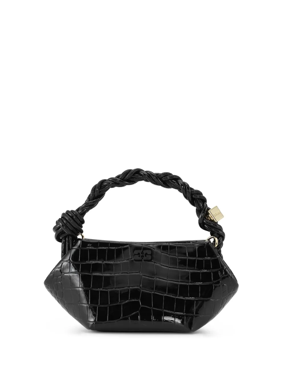 GANNI mini Bou croc-embossed leather tote bag Women