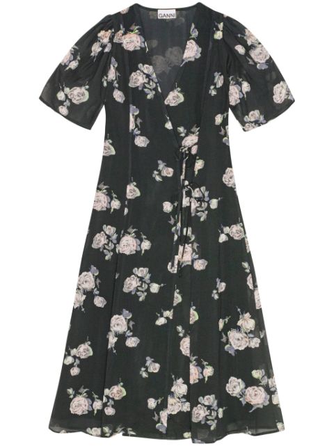 Why GANNI floral-print crepe wrap midi dress Women is the Perfect Gift for This Season