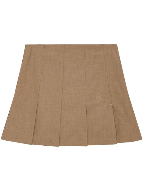 GANNI drapey melange mini skirt Women