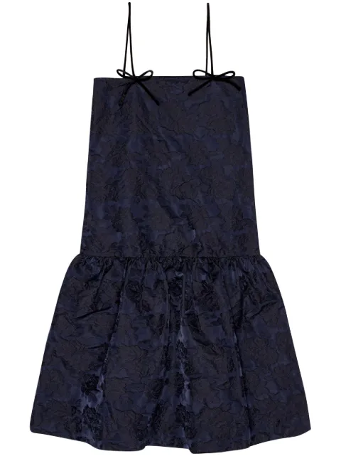 GANNI patterned-jacquard midi dress F9705 - 0