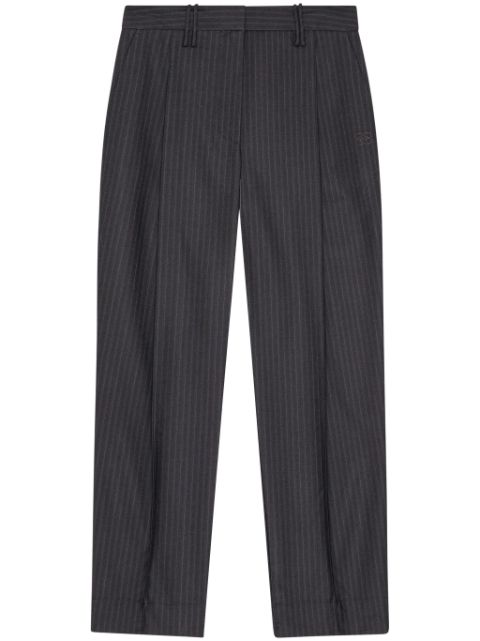 GANNI pleated pinstripe trousers Women