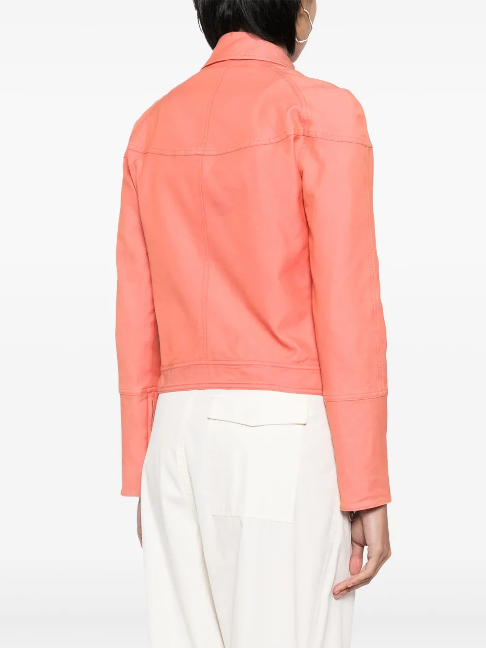 Pre-owned Chanel 2002 Sport Line Zip-up Jacket In Pink