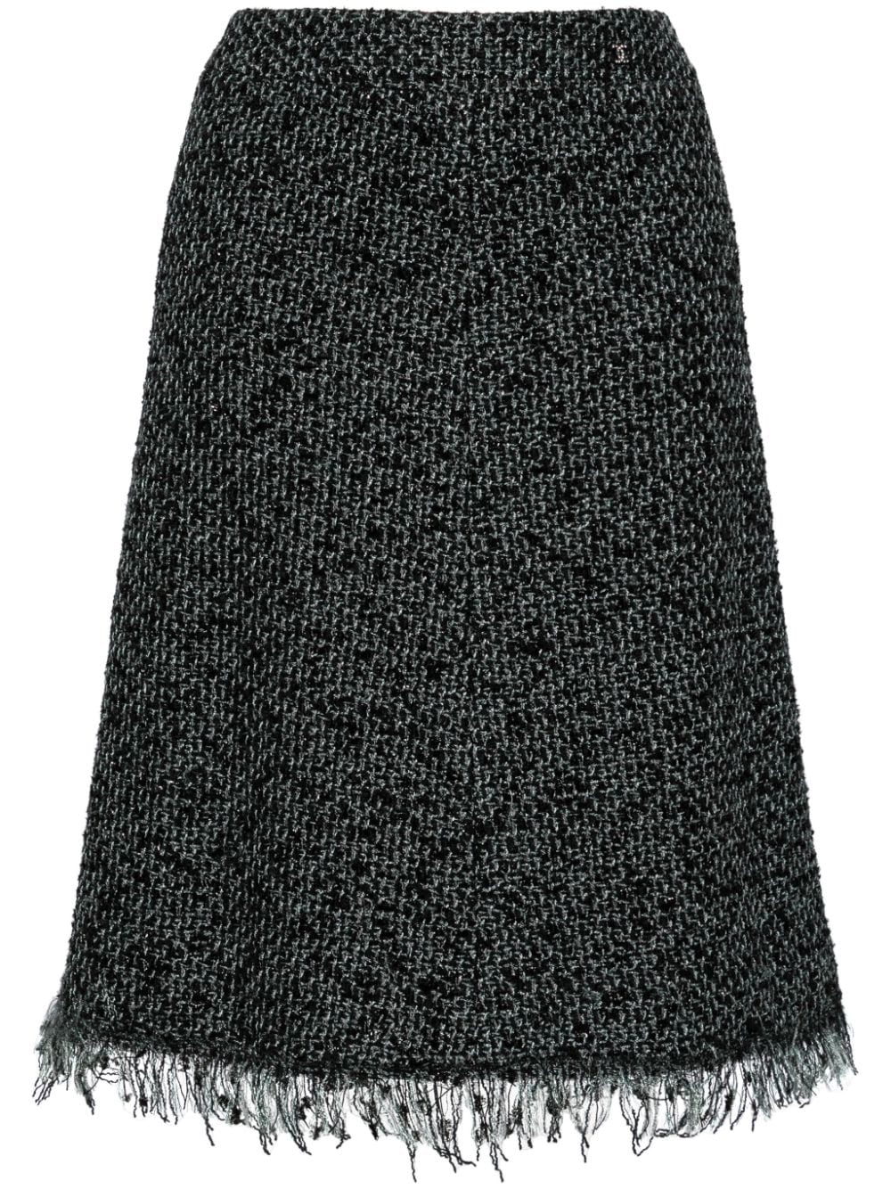 CHANEL Pre-Owned 2006 tweed skirt – Black