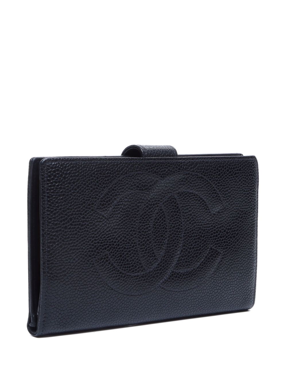 Affordable HOT SALE CHANEL 1990s CC leather wallet Women