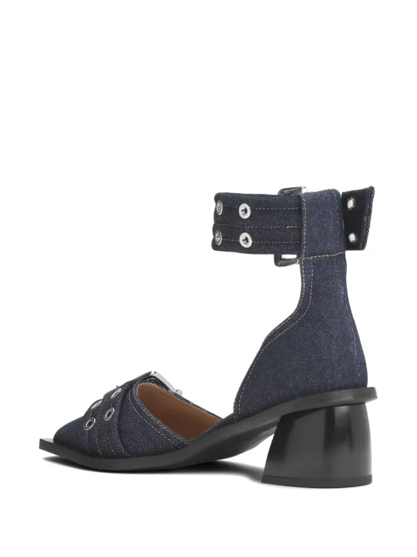 GANNI バックルディテール デニムパンプス | ブルー | FARFETCH JP GANNI バックルディテール デニムパンプス | ブルー | FARFETCH JP