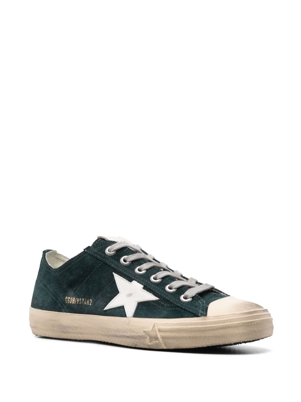 Shop Golden Goose V-star 2 Sneakers In Green