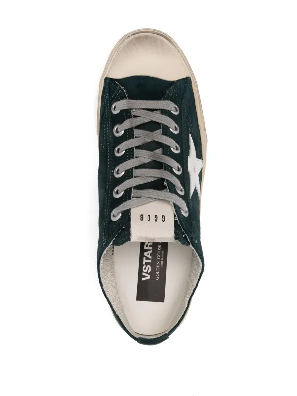 Golden Goose V-Star 2 Sneakers | Green | FARFETCH
