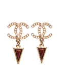 CHANEL Pre-Owned 2018 CC Mark earrings - Gold