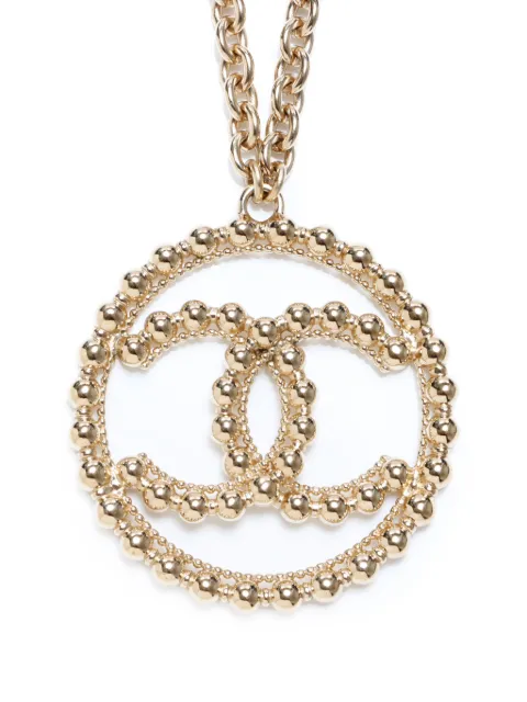 CHANEL Pre-Owned Collana con pendente CC 2022