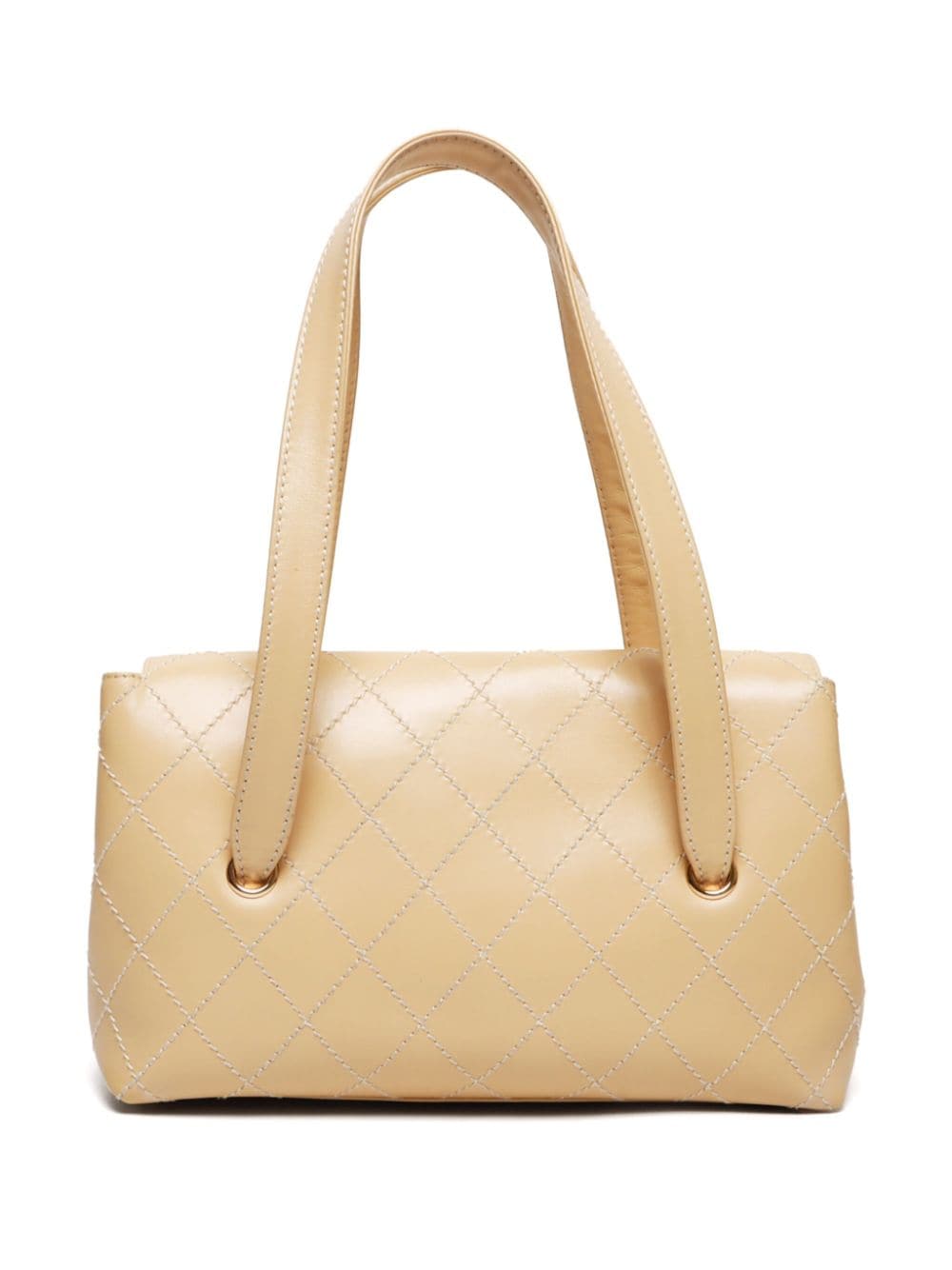 CHANEL Pre-Owned 2001 Wild Stitch tote bag - Beige