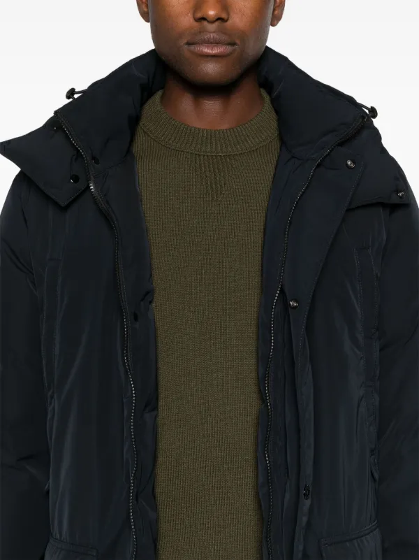 Stone Island コンパスバッジ フーデッドジャケット | ブラック